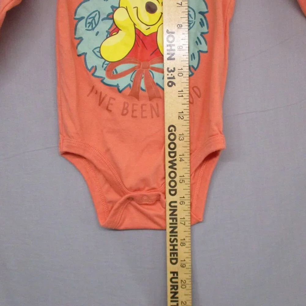 Disney Baby pooh bear Santa One Piece Orange Baby | 18M‎